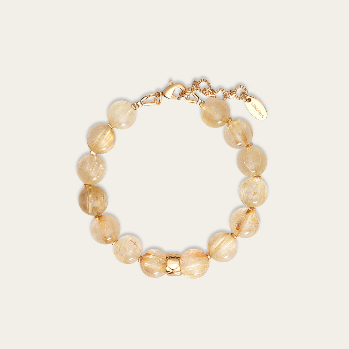 Lemurea Lattice | Golden Rutile Abundance Bracelet