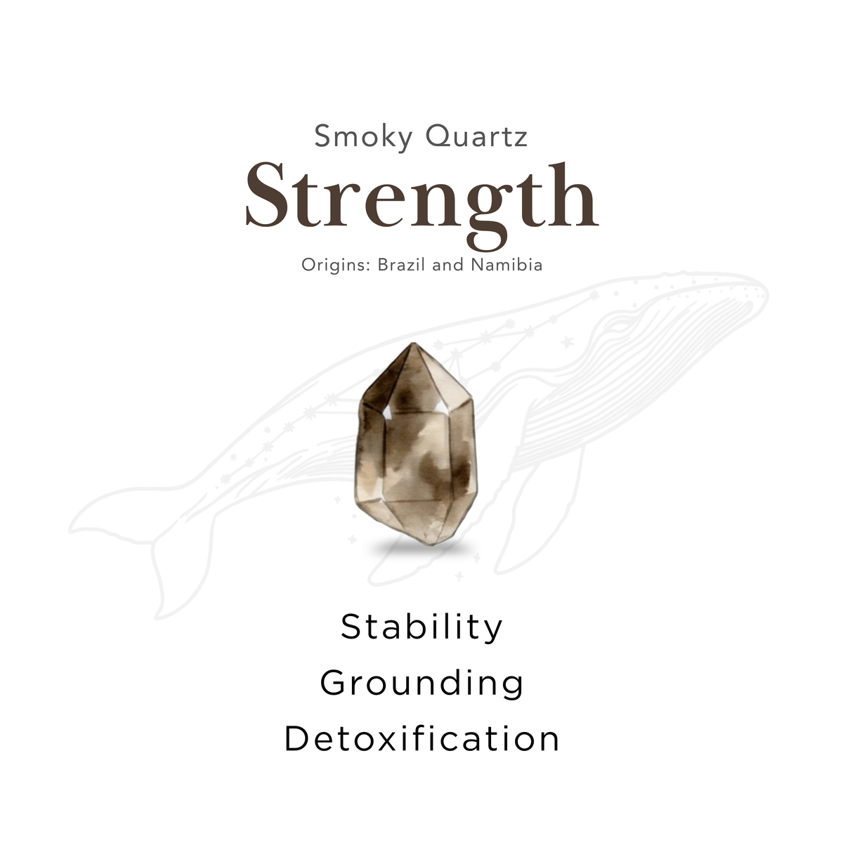Ancient Grounding Lemurian Quartz Smoky Quartz Bracelet