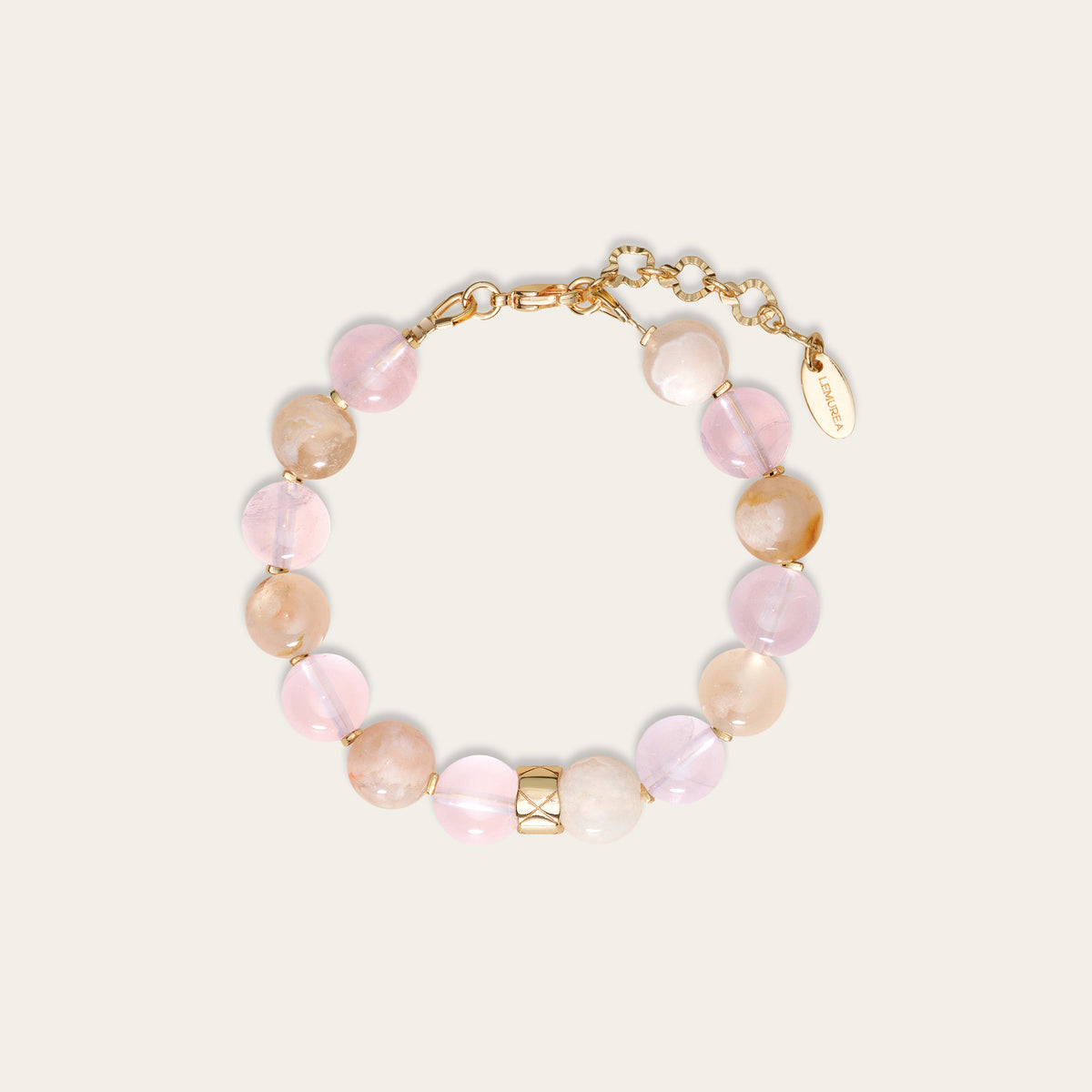 Lemurea Lattice | Rose Quartz Self-Love Bracelet