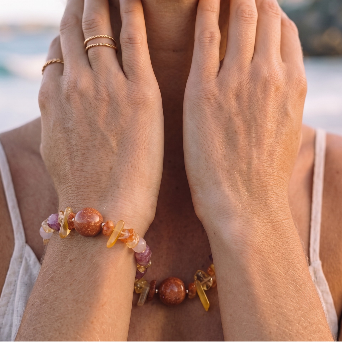 Malibu Sunset Bracelet | Wear the golden glow of the California sunset