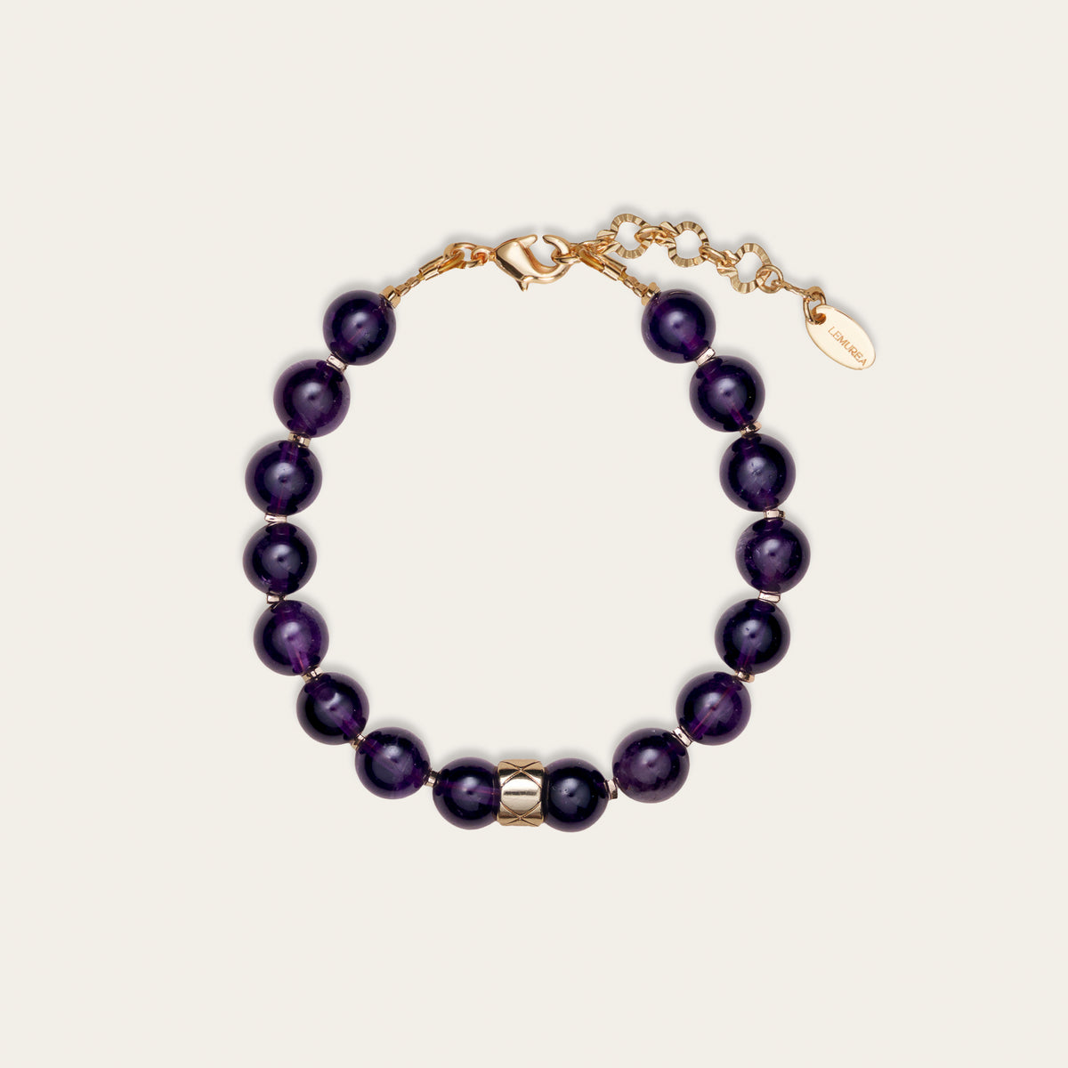 Lemurea Lattice | Amethyst Intuition Bracelet