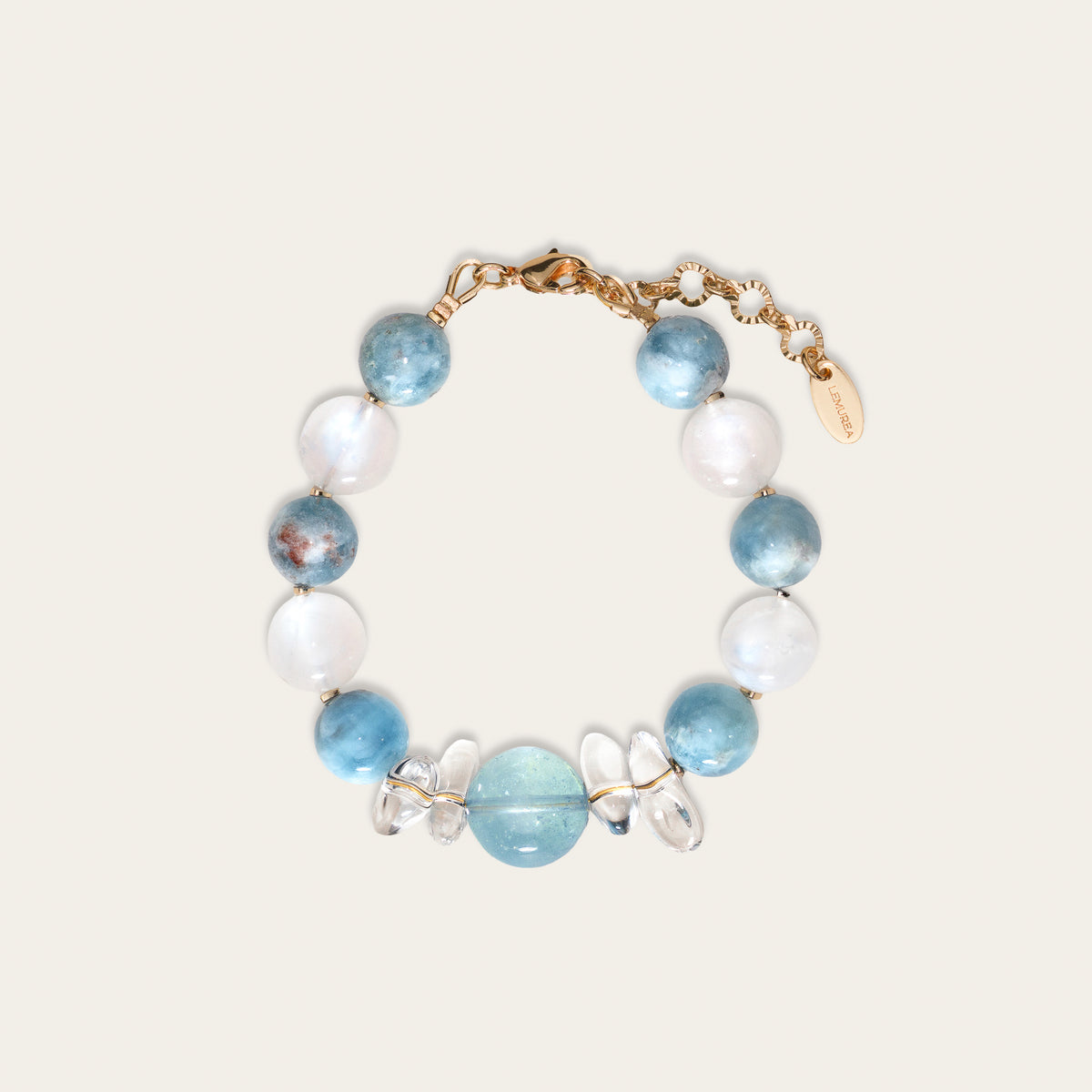 Aquamarine Ocean Moon Bracelet