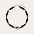 Black Onyx & Herkimer Diamond Necklace