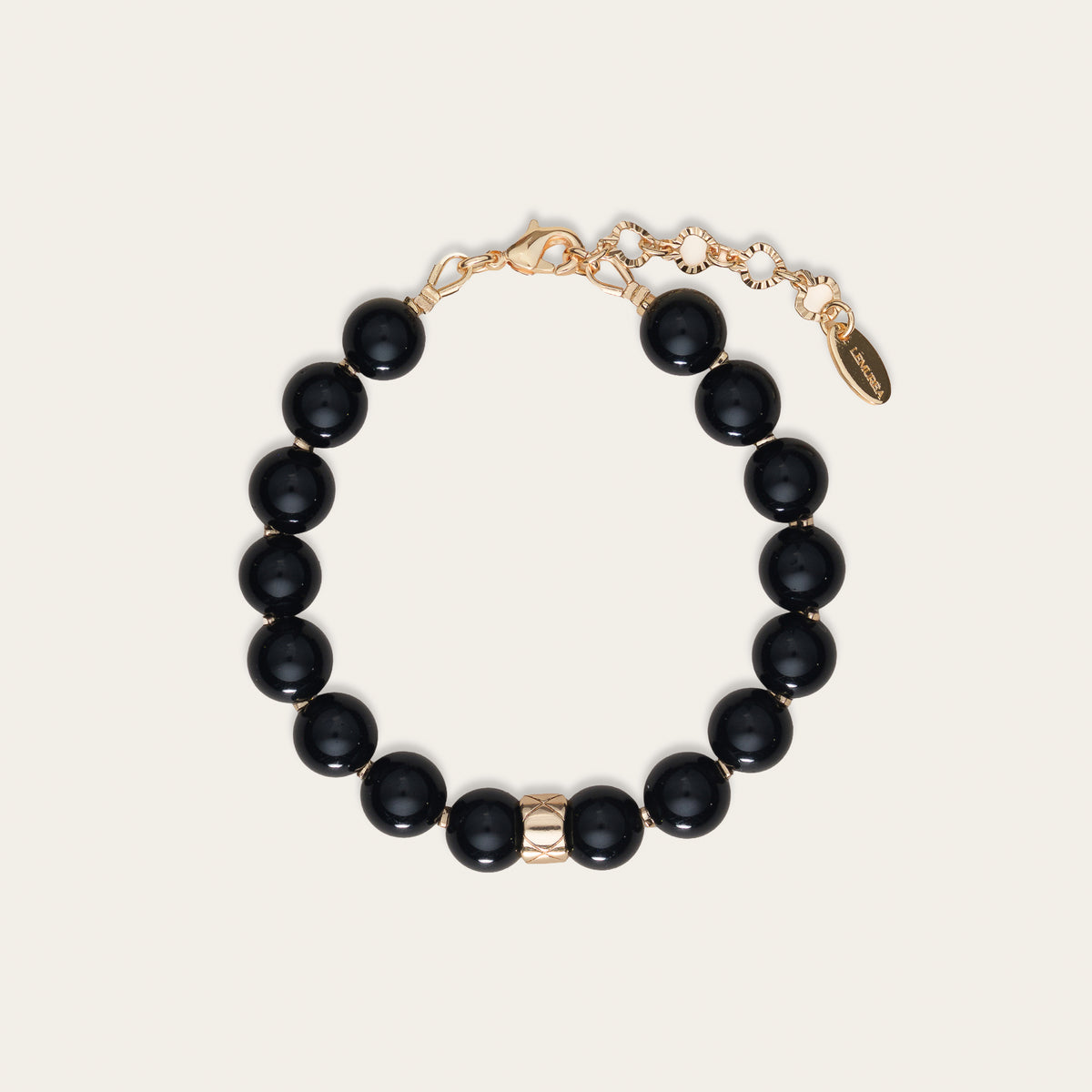 Lemurea Lattice | Obsidian Guardian Bracelet