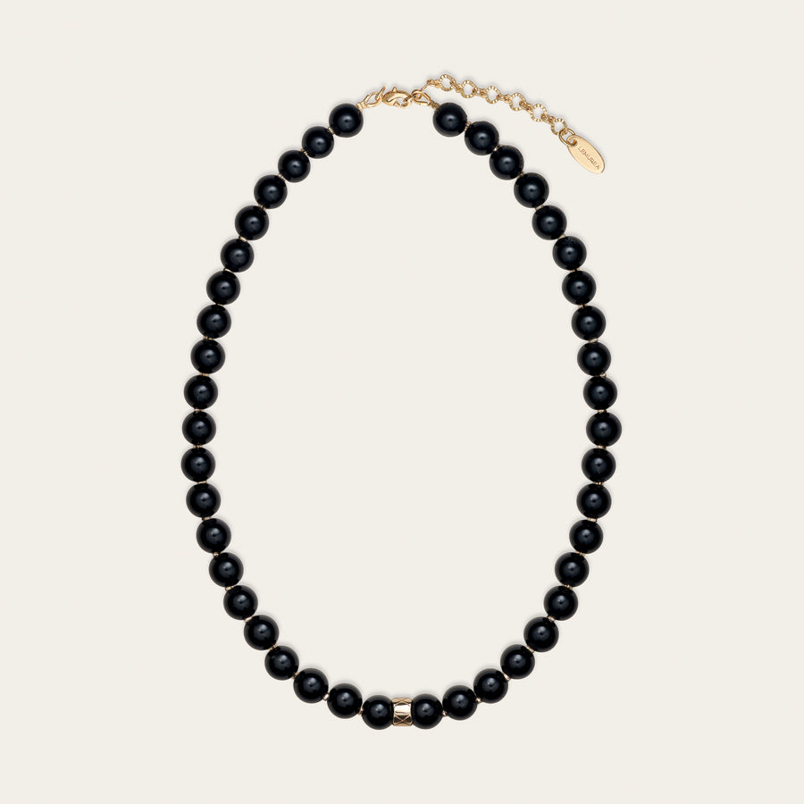 Lemurea Grid | Obsidian Guardian Necklace