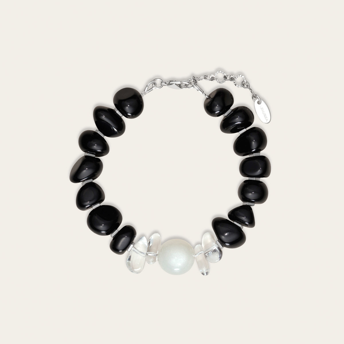 Moonstone Obsidian Guardian Bracelet