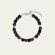 Amethyst  Onyx Guardian Bracelet