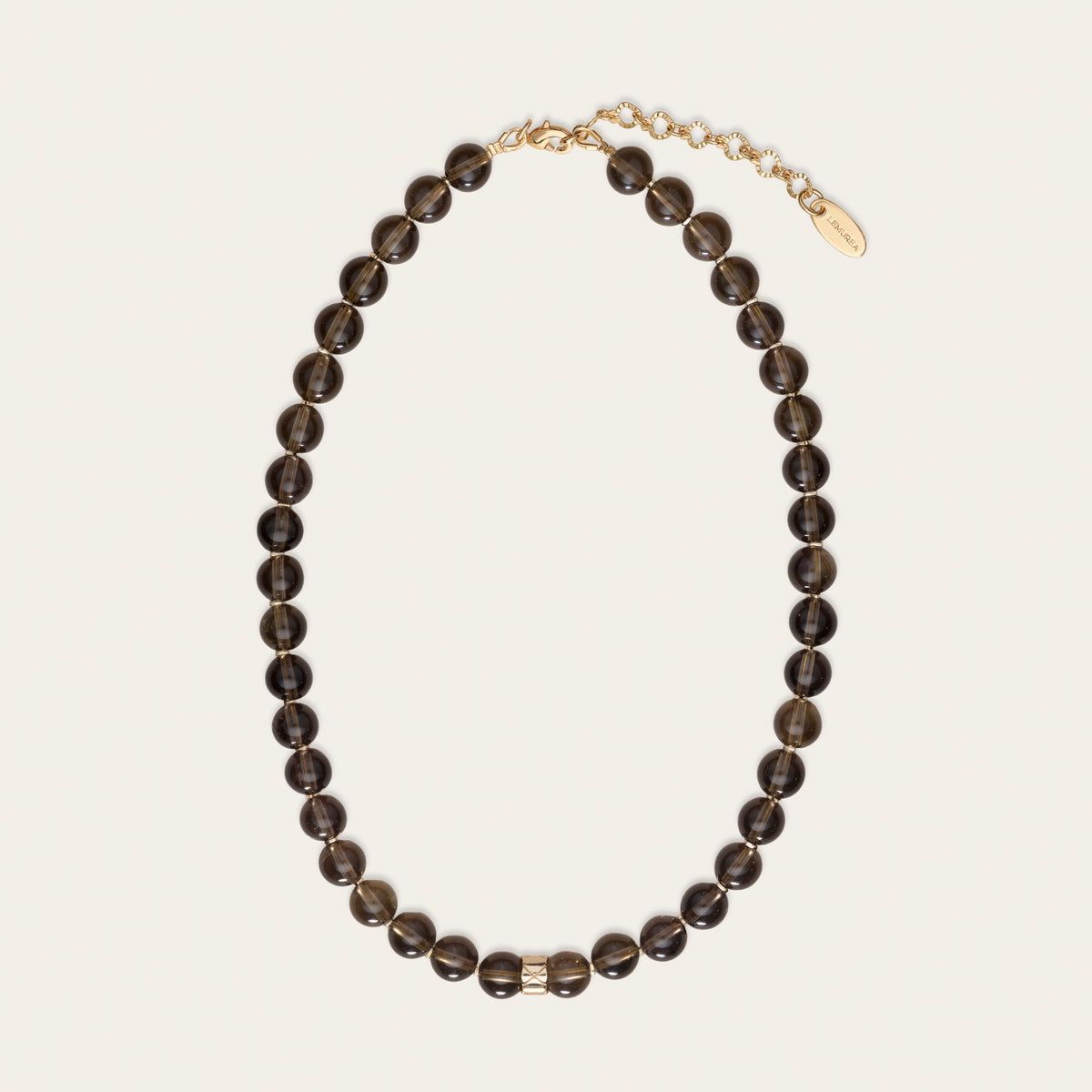 Lemurea Lattice | Smoky Quartz Grounding Necklace