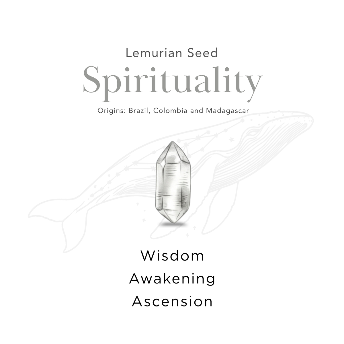 Ancient Grounding Lemurian Quartz Smoky Quartz Bracelet