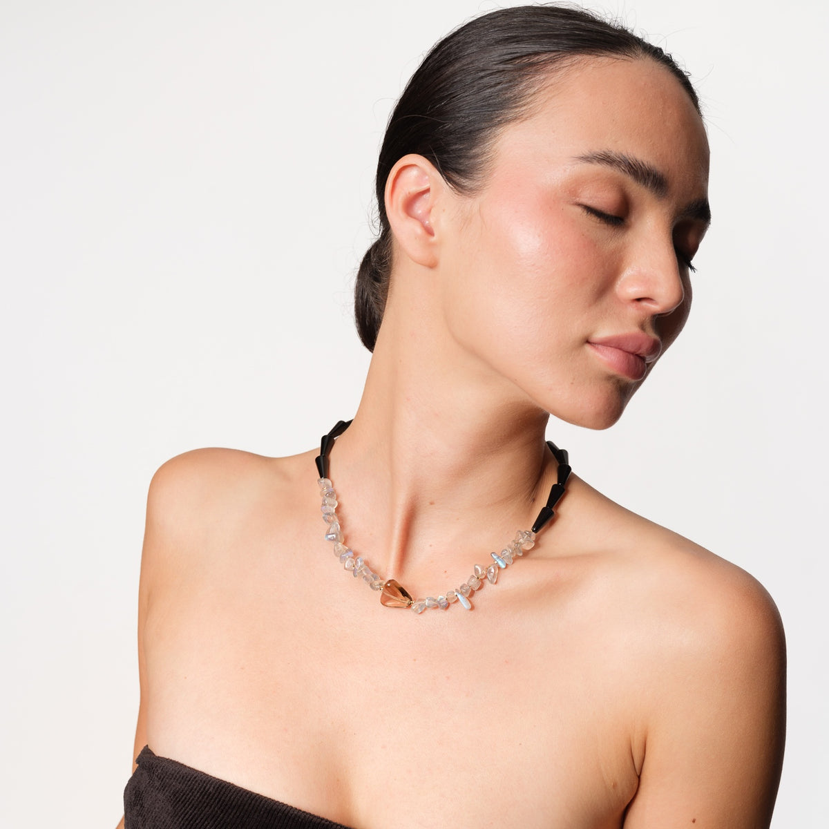 Labradorite Smoky Quartz Inner-Strength Necklace