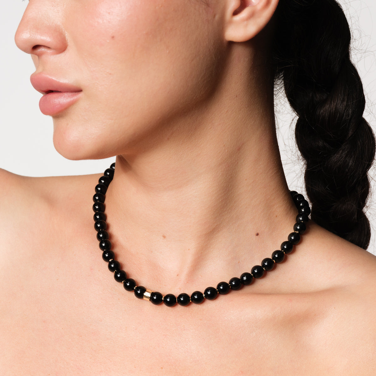Lemurea Lattice | Obsidian Guardian Necklace
