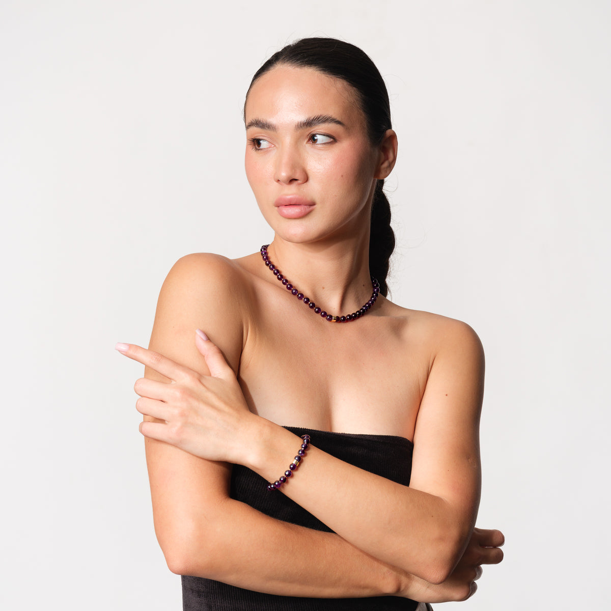 Lemurea Lattice | Amethyst Intuition Bracelet