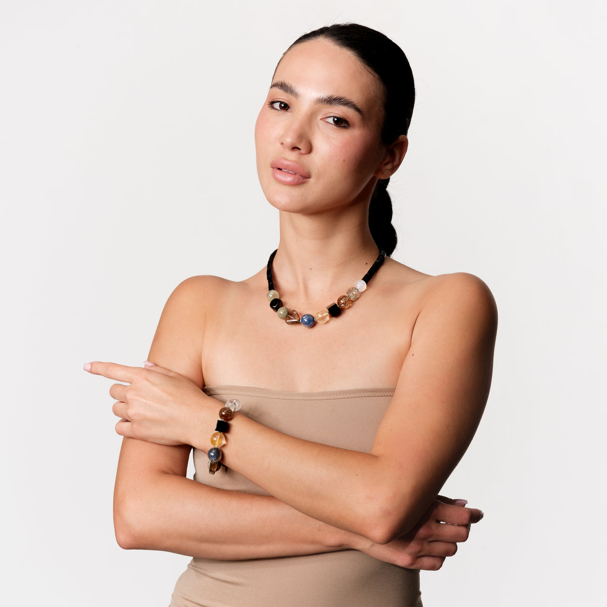 Gemstone Symphony Necklace