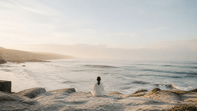A quiet moment overlooking the California coast